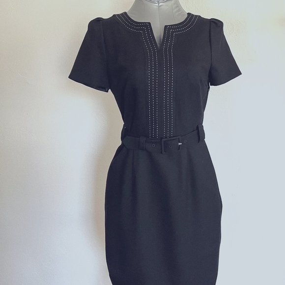 BODEN Elegant Dress, Black, Size 4R - Picture 1 of 8